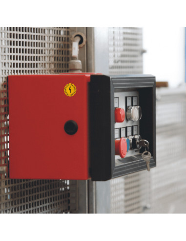 Elektrische keuringssticker, bruin, 15 mm, 60 per kaart