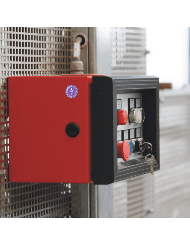 Elektrische keuringssticker, paars, 15 mm, 60 per kaart