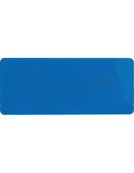 Coroset® magnetische Etikettenhouder, blauw, 220x81mm, 50/VE