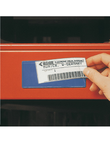 Coroset® magnetische Etikettenhouder, blauw, 220x81mm, 50/VE