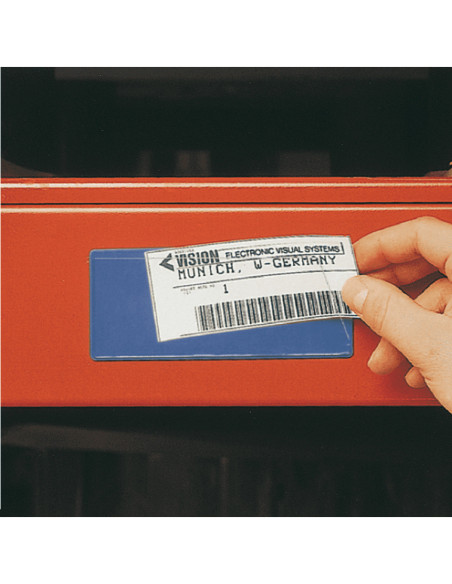 Coroset® magnetische Etikettenhouder, blauw, 220x81mm, 50/VE