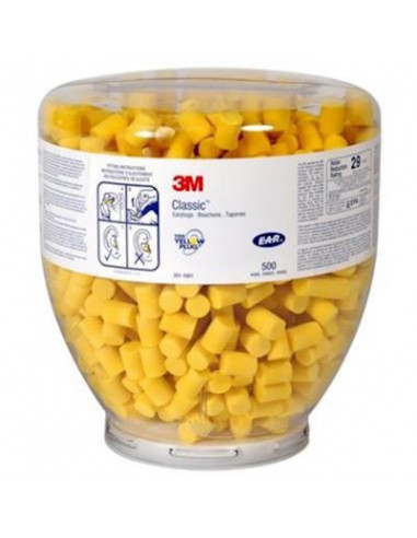 3M E-A-R Classic oordoppen navulling á  500 paar geel