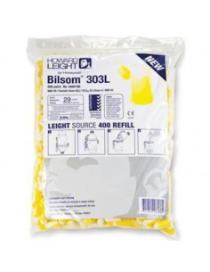 Howard Leight Bilsom 303L oordoppen navulling á  200 paar geel-wit