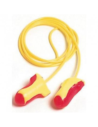 Howard Leight Laser Lite oordop met koordje geel-rood