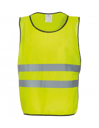 Sporthesje met reflecterende strepen geel