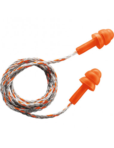 Uvex oordoppen Whisper met koord, dispenser 50 paar/VE