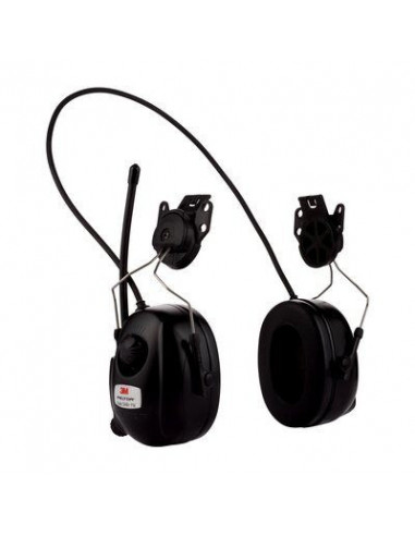 3M Peltor DAB+ FM Radio gehoorkap met helmbevestiging zwart