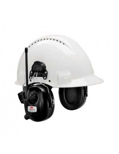 3M Peltor DAB+ FM Radio gehoorkap met helmbevestiging zwart