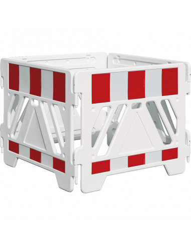 Reflecterend bouwhek, opvouwbaar, 4-delig