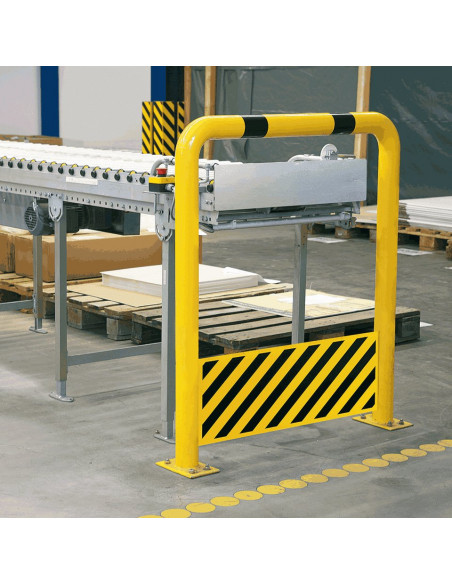 Beschermbeugel met beveiliging, 1150 mm, geel zwart