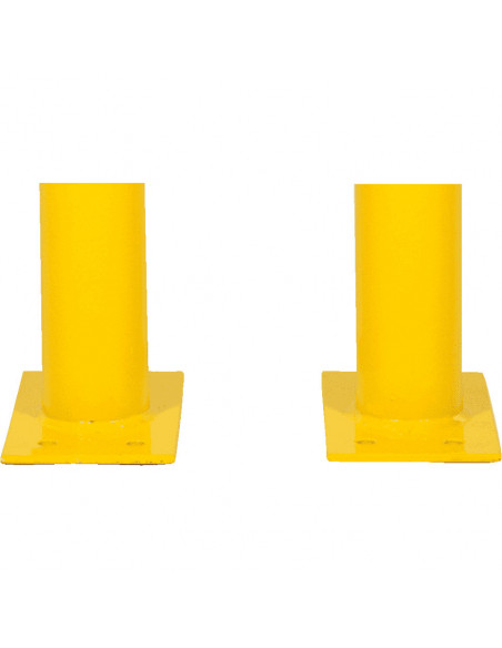 Beschermbeugel met beveiliging, 750 x 650 mm, geel/zwart