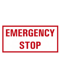 Noodstop sticker