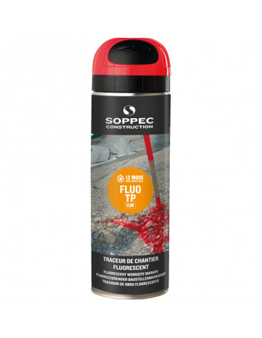 Soppec Fluo TP fluorescerende markeerverf, rood, 500 ml