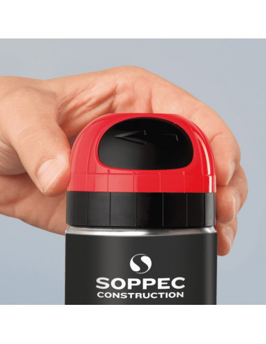 Soppec Tempo TP tijdelijke markeerverf, rood, 500 ml