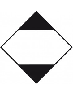 ADR bord beperkte hoeveelheden, aluminium, wit zwart, ruit, beperkte hoeveelheden pictogram