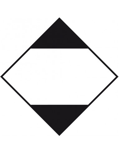 ADR bord beperkte hoeveelheden, aluminium, wit zwart, ruit, beperkte hoeveelheden pictogram