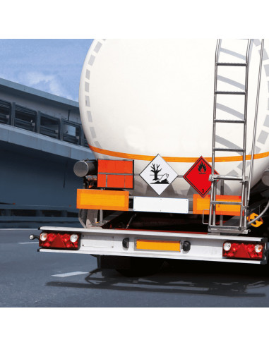 ADR klasse 2.1 bord brandbare gassen, kunststof, rood zwart, code 2.1