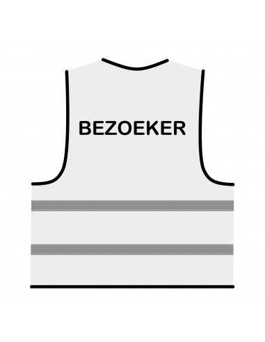 Bezoeker hesje wit