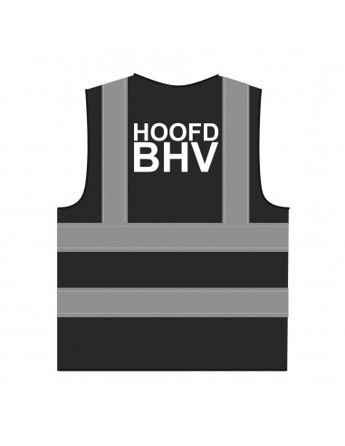 Hoofd BHV hesje RWS zwart