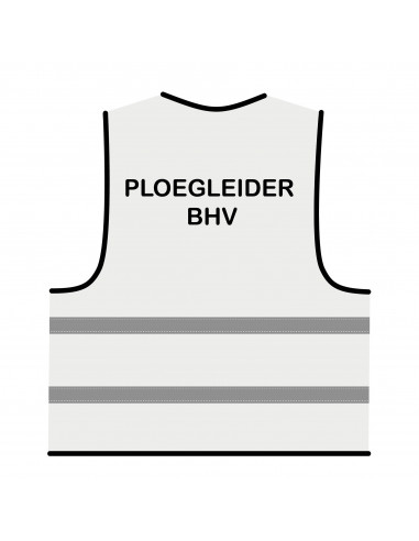 Ploegleider BHV hesje wit