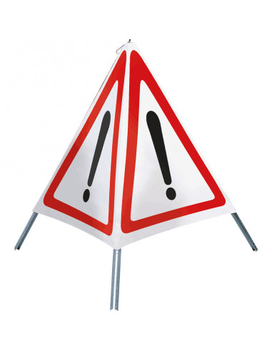 Inklapbare signalering, driepoot \'algemeen waarschuwingsteken\', 600 mm
