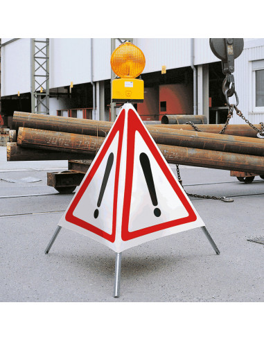 Inklapbare signalering, driepoot \'algemeen waarschuwingsteken\', 600 mm