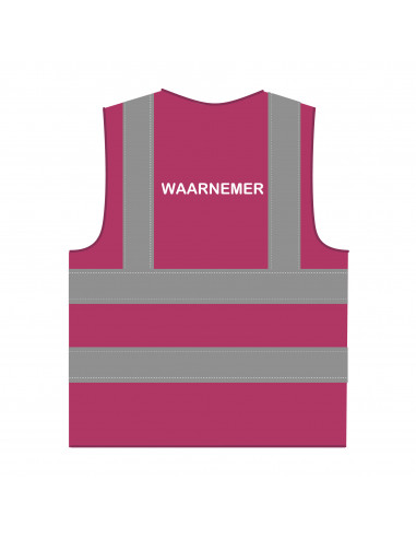 Waarnemer hesje RWS lichtpaars