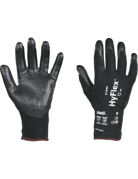 Ansell HyFlex 11-542 werkhandschoen, zwart
