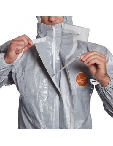 DuPont Tychem 6000 F wegwerpoverall, grijs