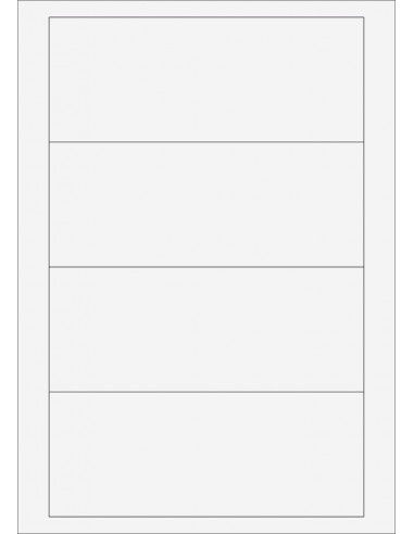 Beschrijfbare etiketten 180x72mm, 40 stuks/VE