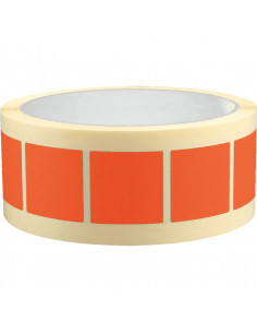 Vierkante markeringsstickers - zelfklevend papier - 25 x 25 mm - 500 stuks op rol
