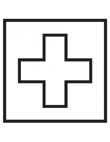 Sticker 'EHBO', 150 x 150 mm