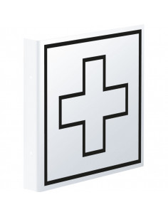 Haaks EHBO bord, 150 x 150 mm, kunststof