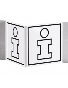 Panorama informatiepunt bord, 300 x 150 mm, kunststof
