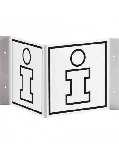 Panorama informatiepunt bord, 300 x 150 mm, kunststof