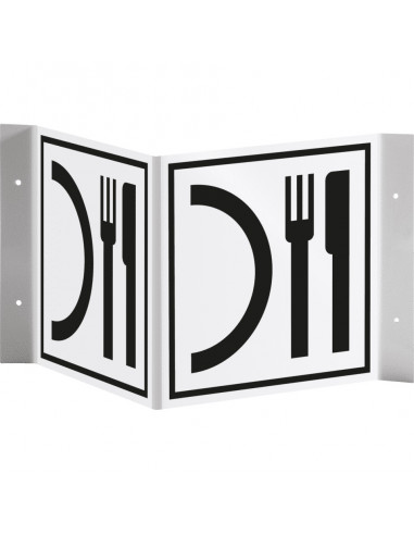 Panorama restaurant bord, 300 x 150 mm, kunststof