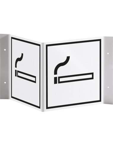 Panorama roken toegestaan bord, 300 x 150 mm, kunststof