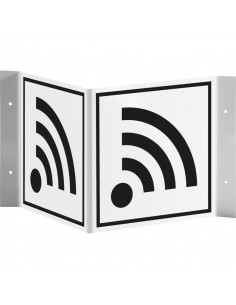 Panorama WiFi bord, 300 x 150 mm, kunststof