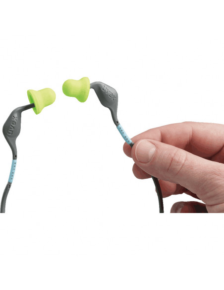 Oordoppen met beugel Uvex xact-band, grijs