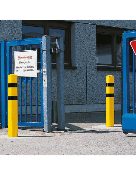 Rampaal X-serie voor in de grond, geel zwart