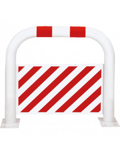 Beschermbeugel met beveiliging, 650 mm, rood wit