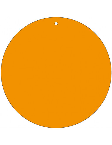 Blanco label oranje, beschrijfbaar