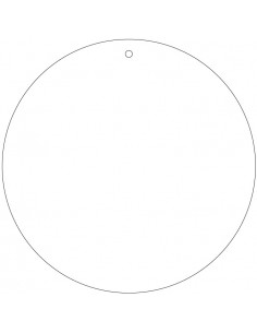 Label blanco wit Ø 50 mm (beschrijfbaar)