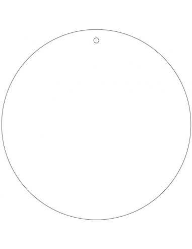 Label blanco wit Ø 50 mm (beschrijfbaar)