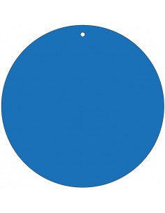 Blanco label blauw, beschrijfbaar