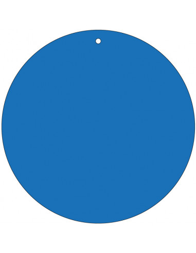 Blanco label blauw, beschrijfbaar