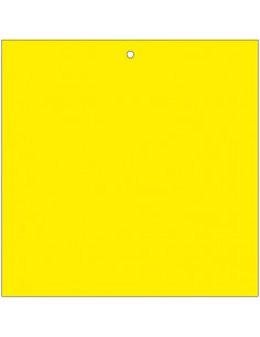 Markeringsplaatje geel, beschrijfbaar