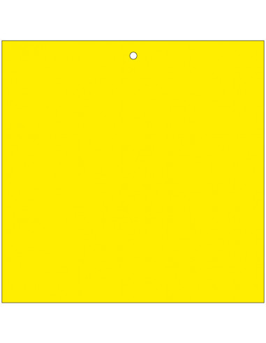 Markeringsplaatje geel, beschrijfbaar