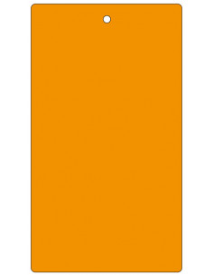 Blanco label oranje, 100 stuks