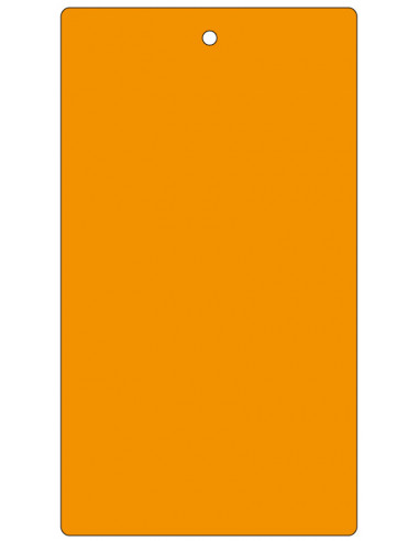 Blanco label oranje, 100 stuks